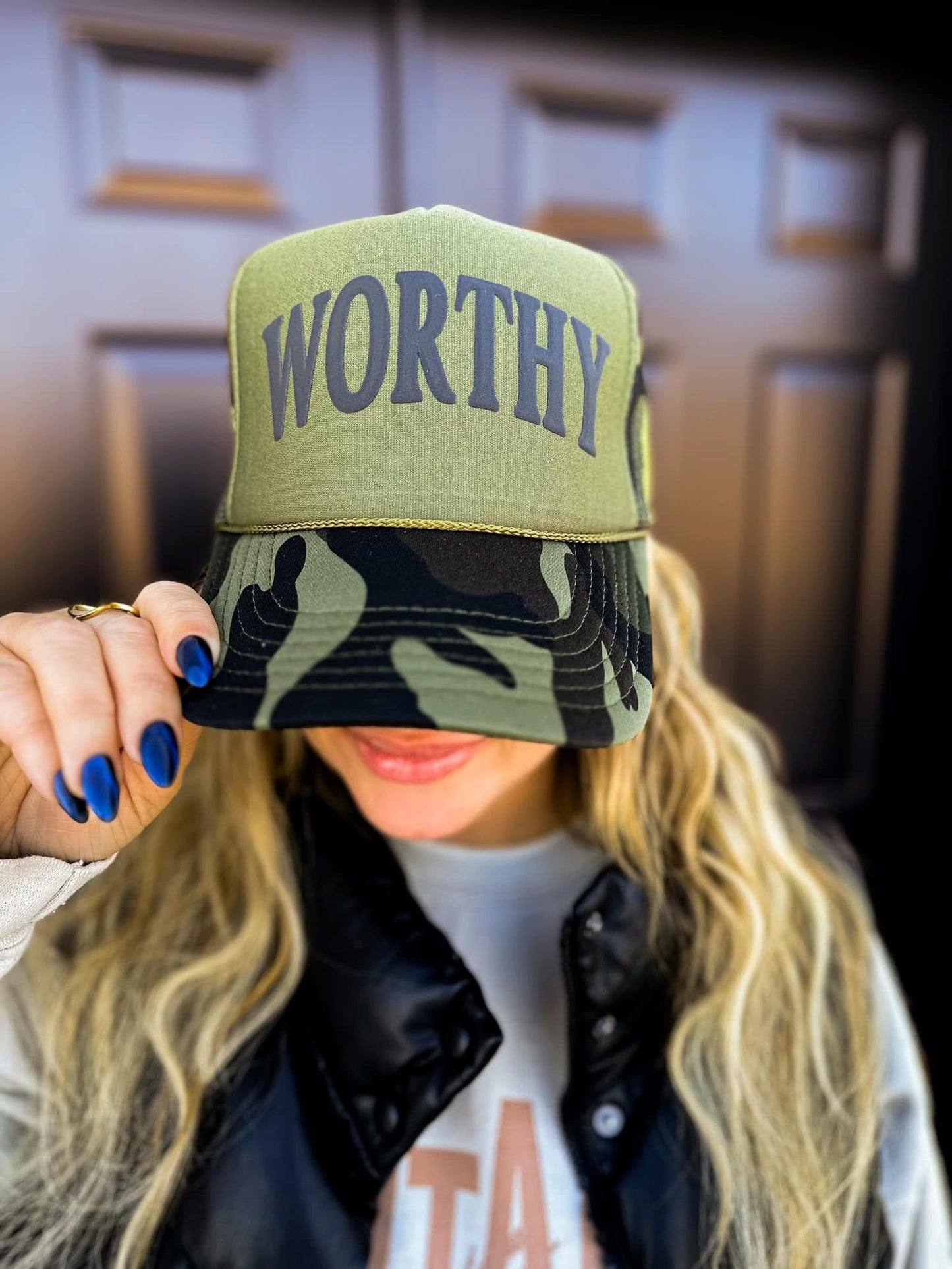 Worthy camo trucker hat