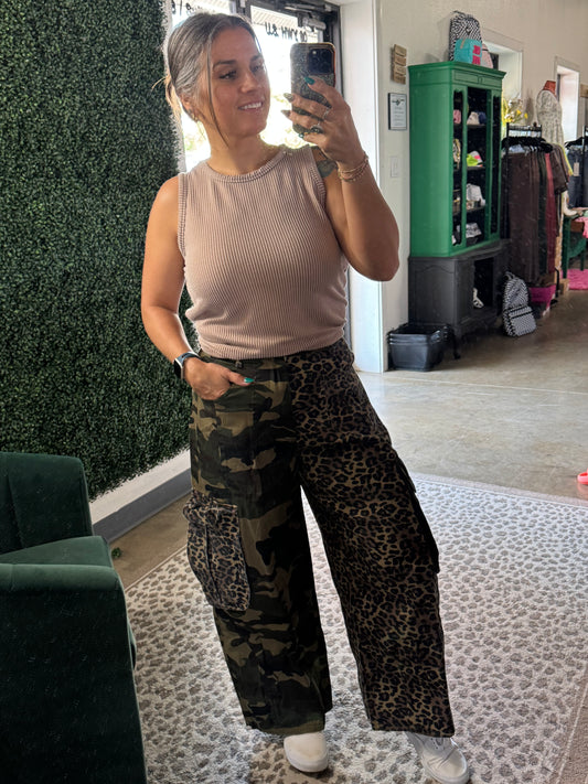 Bibi Camo Leopard Pants