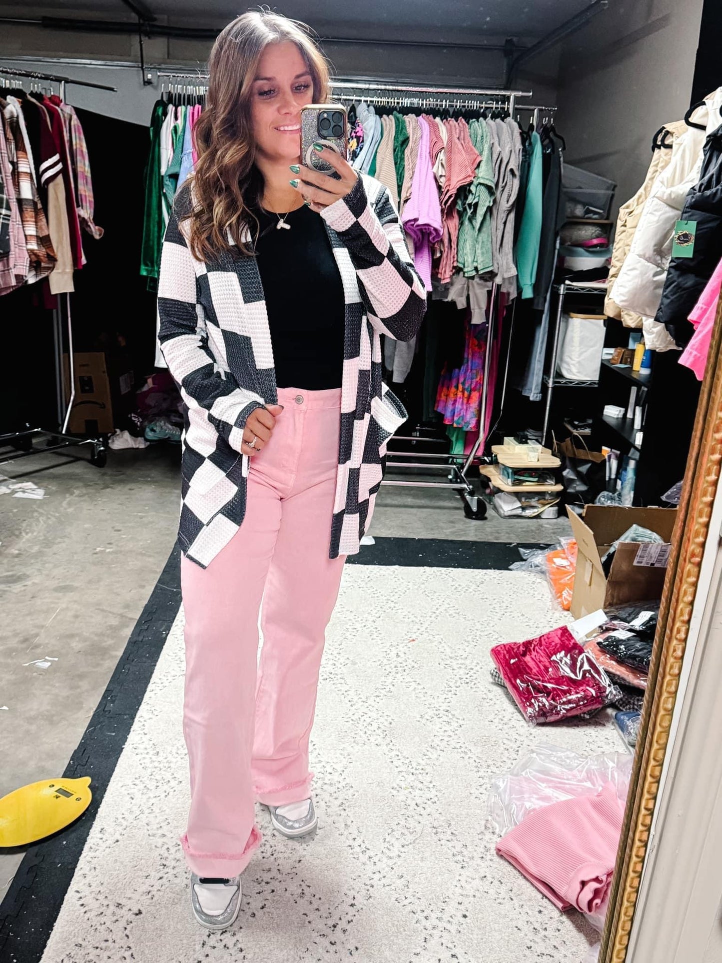 Pink wide leg pants by zenana