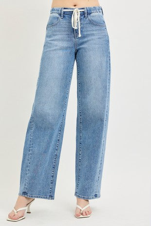 Risen Barrel Jean With Drawstring