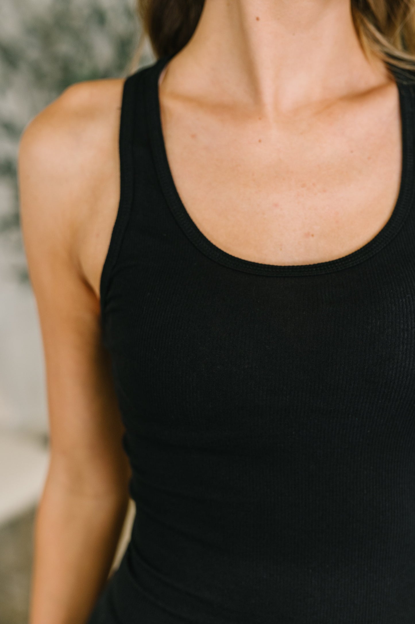 Keeping it Cool Scoop Neck Tank in Black