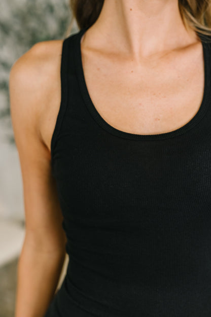 Keeping it Cool Scoop Neck Tank in Black
