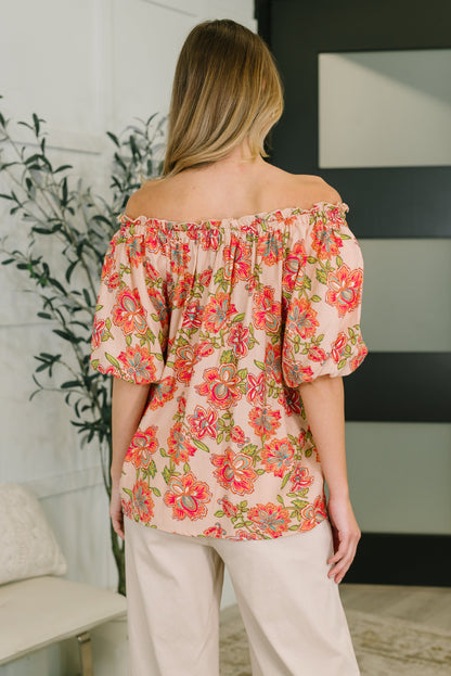 Petal Perfect Off the Shoulder Blouse