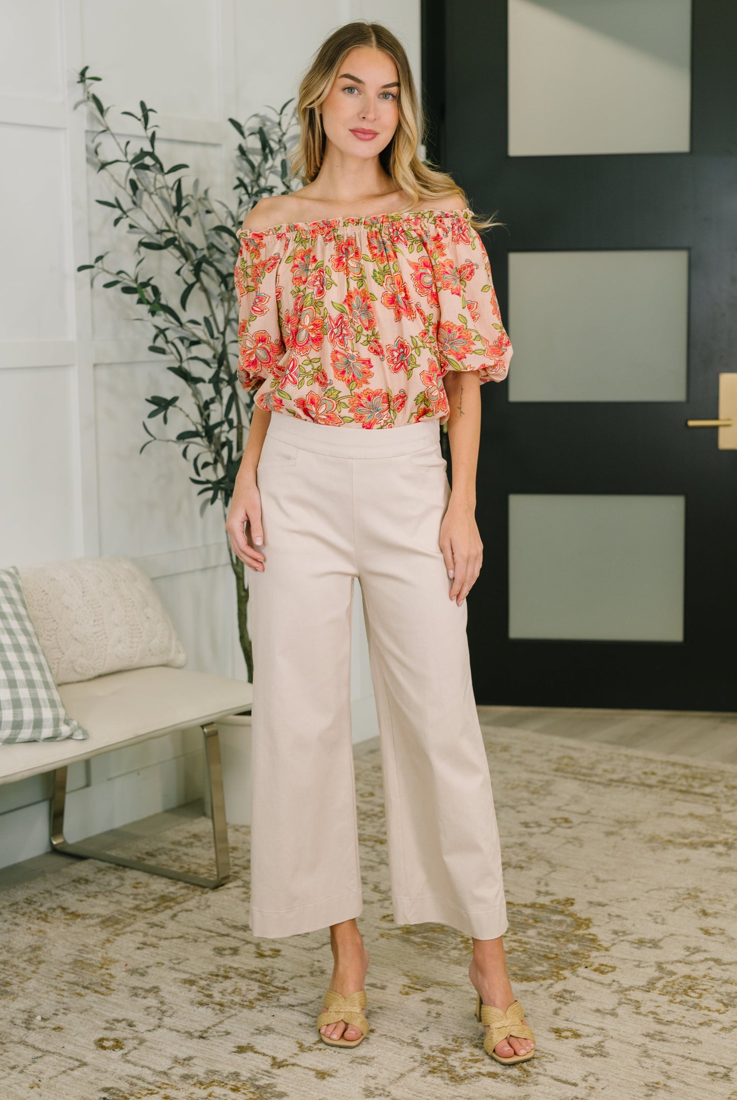 Petal Perfect Off the Shoulder Blouse