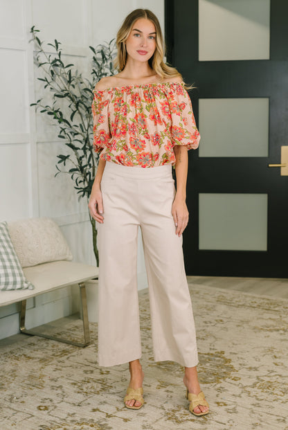 Petal Perfect Off the Shoulder Blouse