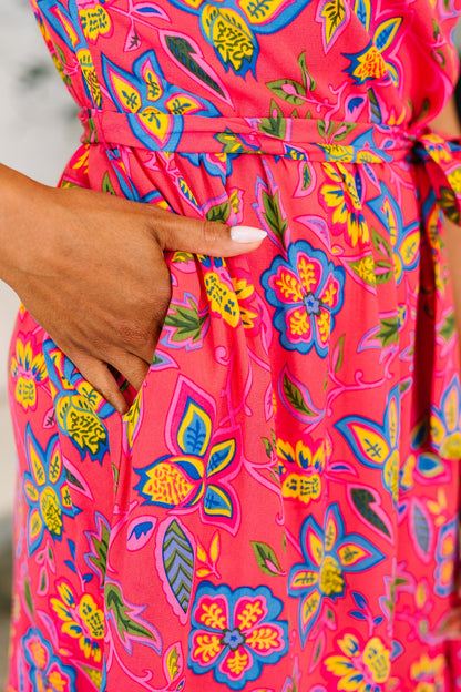Polished and Pretty Waist Tie Tea Dress