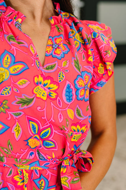 Polished and Pretty Waist Tie Tea Dress