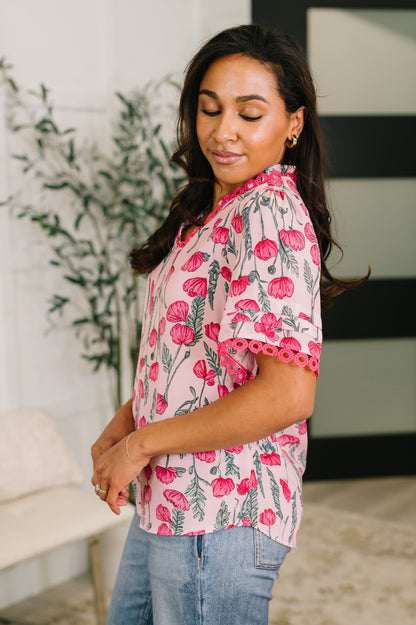 Show me Now Trim Detail Blouse
