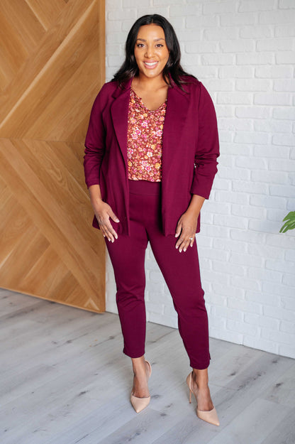 Sunday Brunch Blouse in Rust Floral