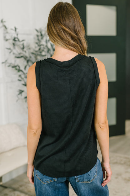 Thread Theory Round Neck Tank in Black