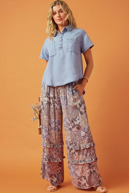 Tencel Pocketed Collared Shirt