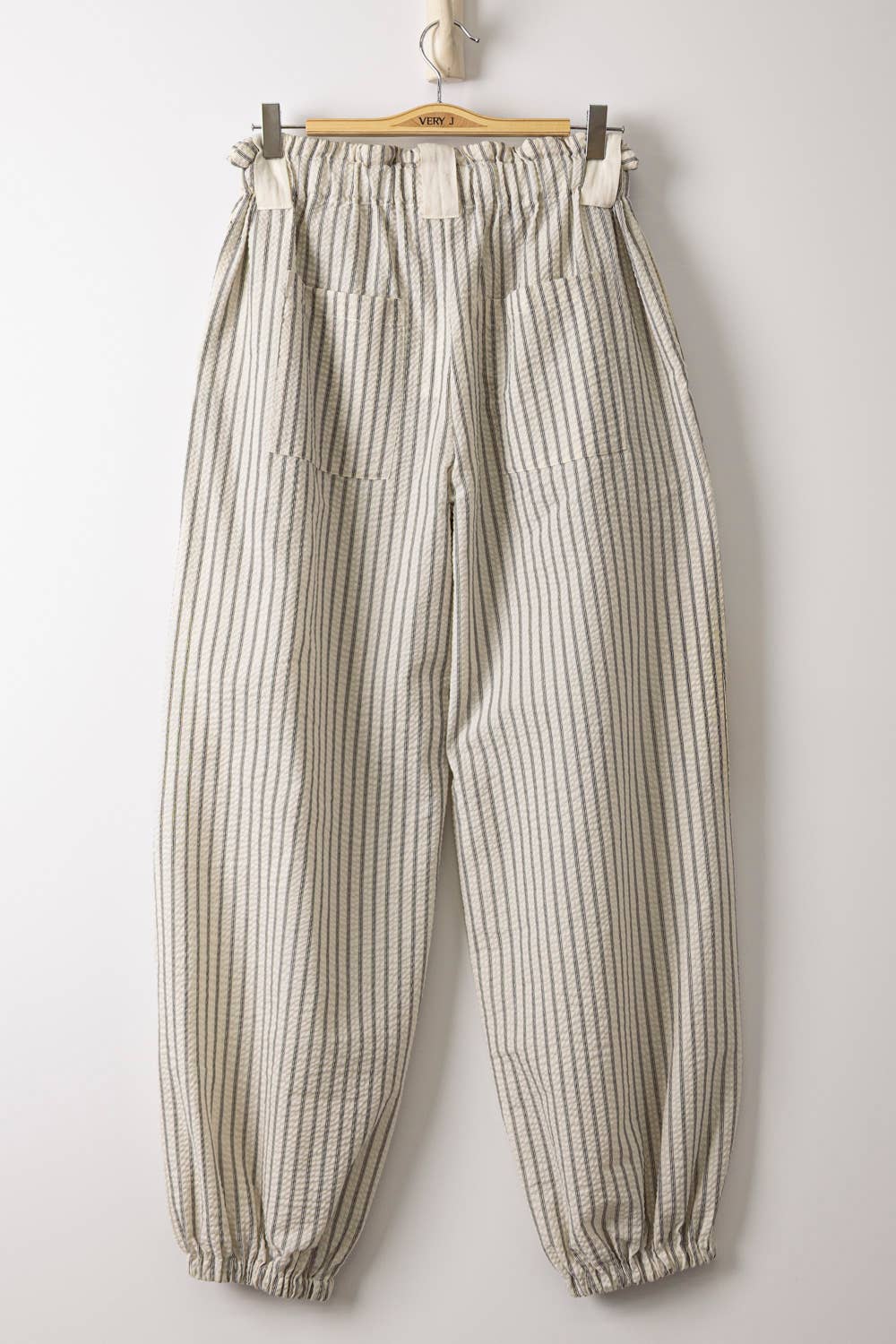 Bow Stripe Woven Pants