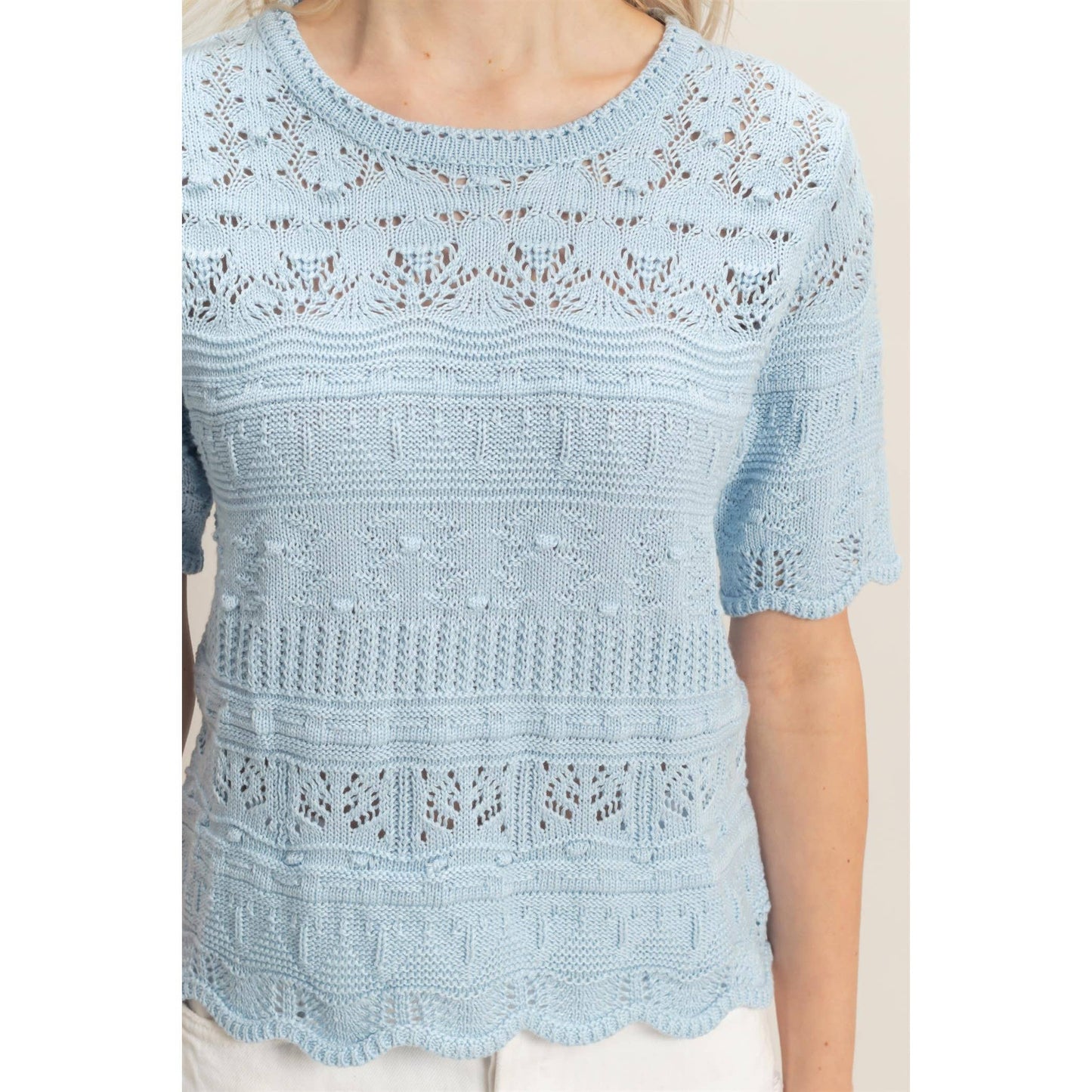 Textured Knit Top