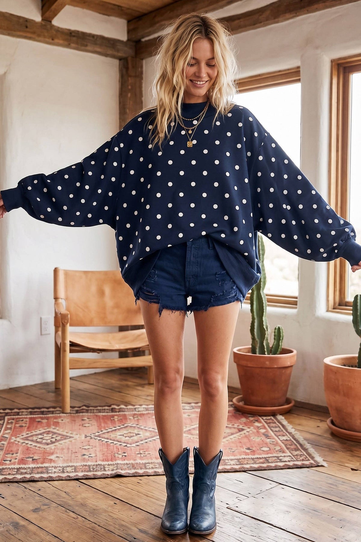 Oversized Polka Dot Scuba