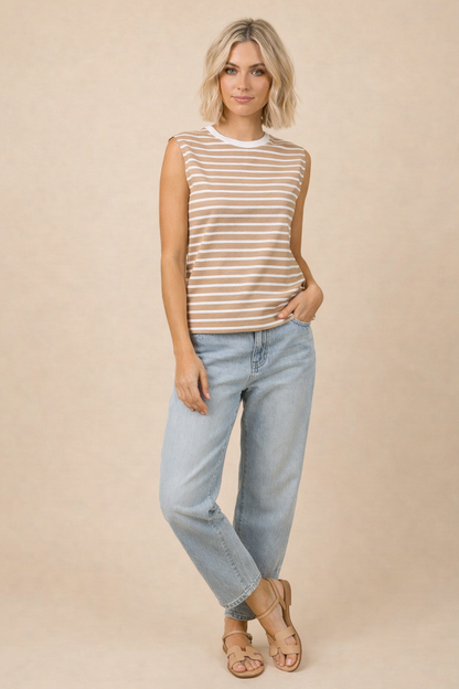 Striped Sleeveless Tank