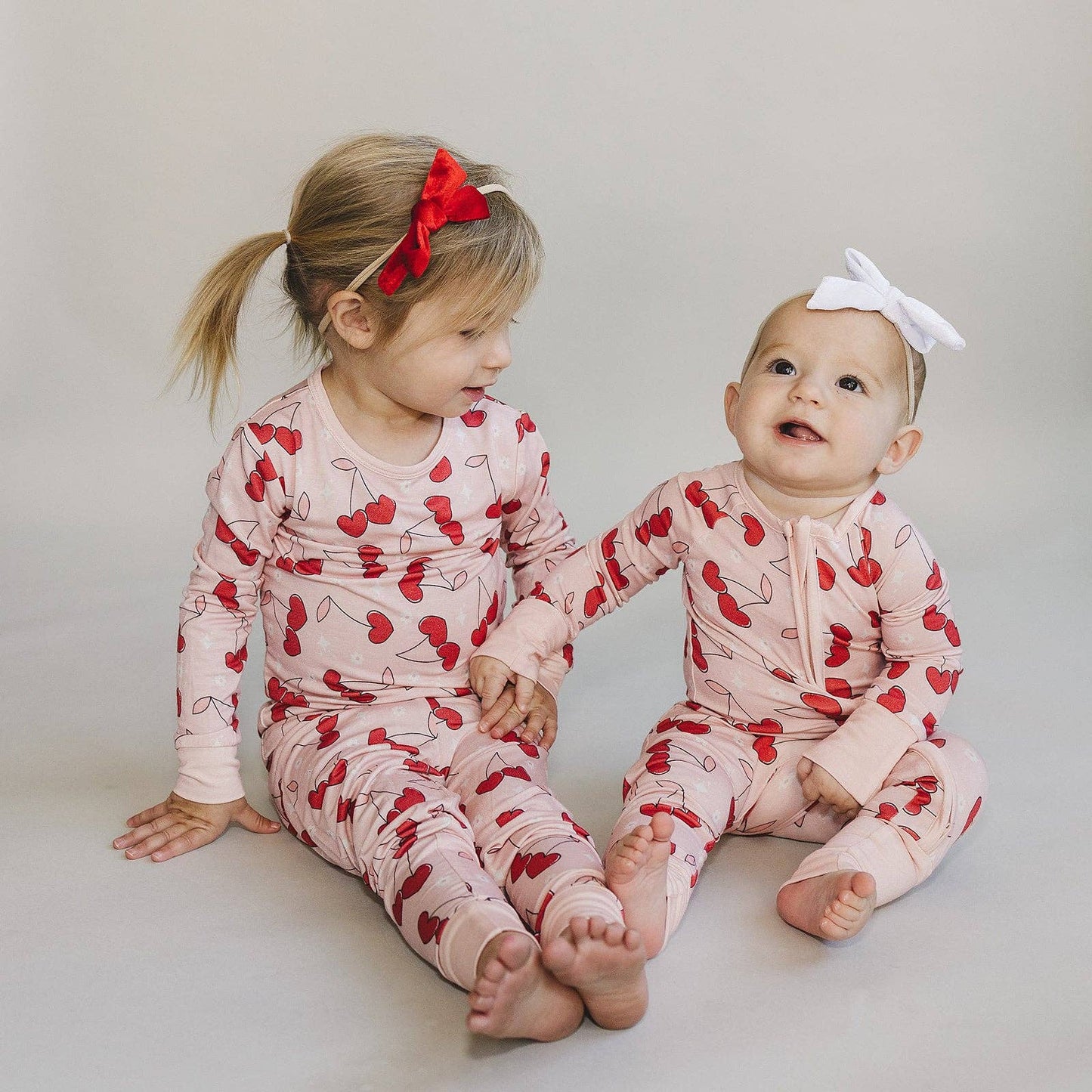 Bamboo Kids Clothing Two Piece Set | Cherry Heart