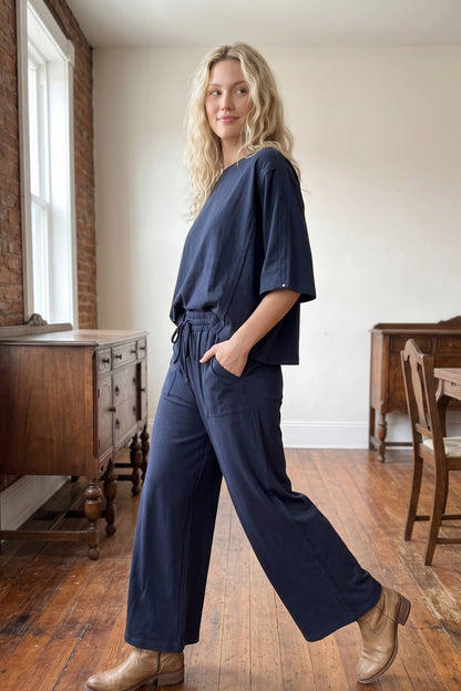 Boxy Top & Wide Pant Set