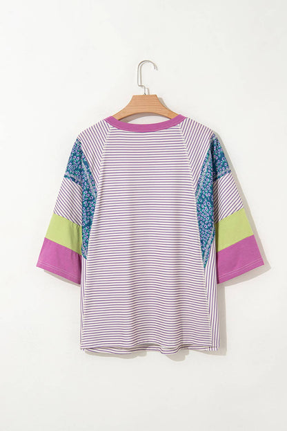 Stripe Floral Top