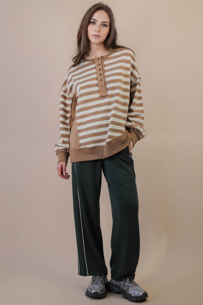 Oversized Striped Top