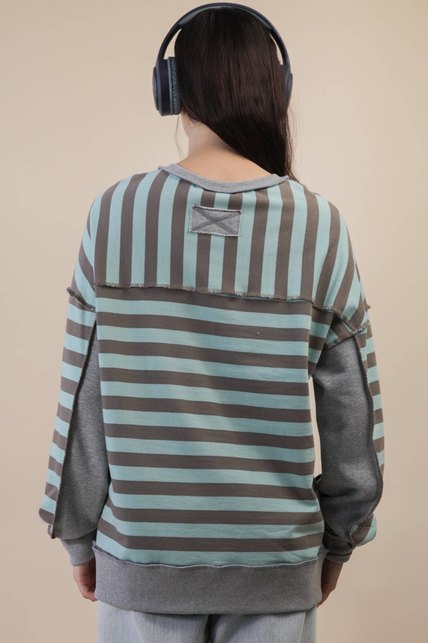 Oversized Striped Top