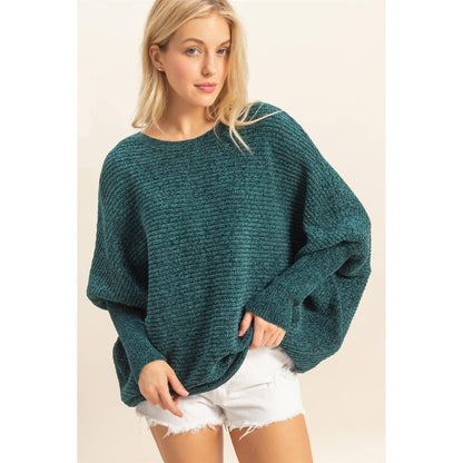 Oversized Boat Neck Sweater