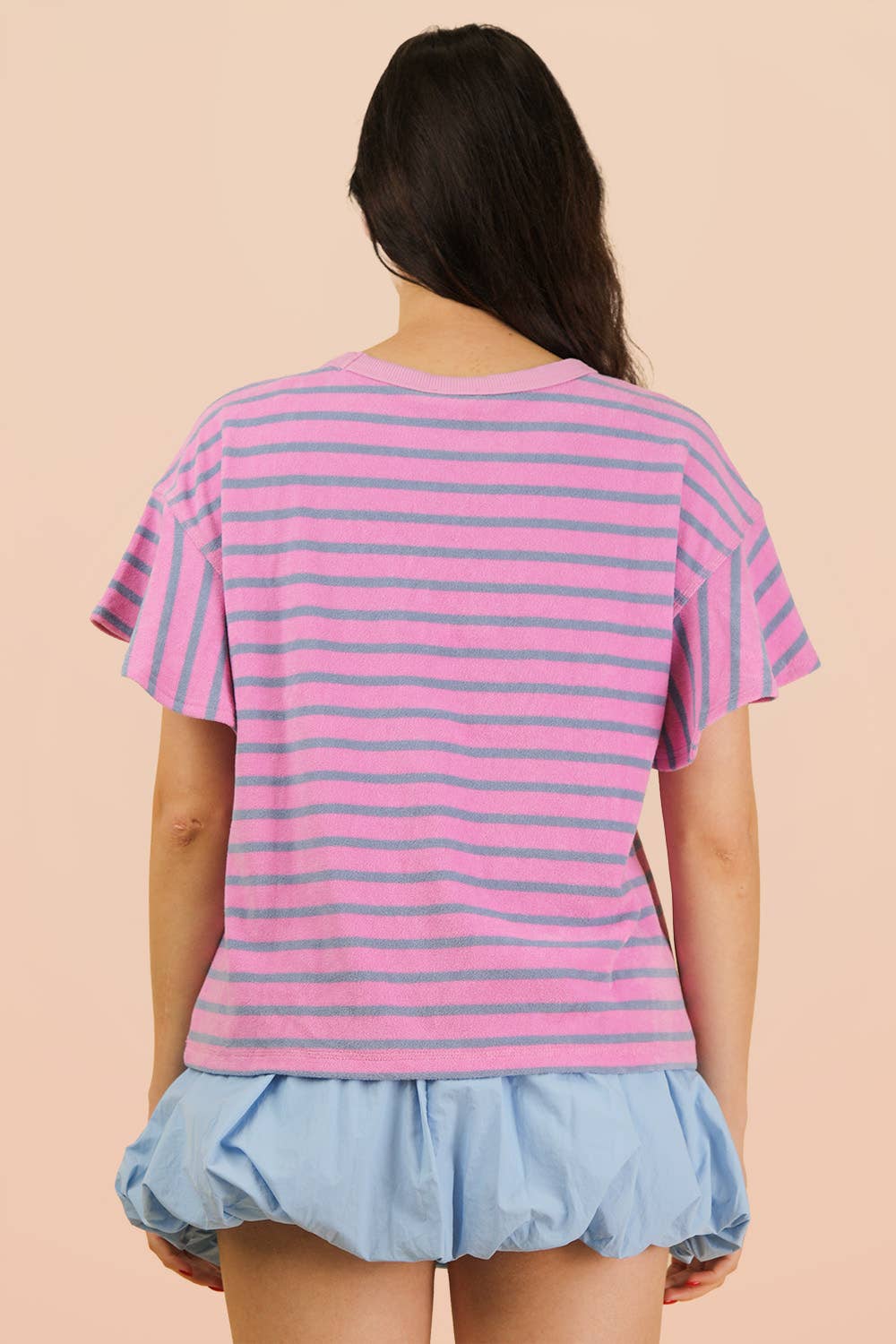Oversized Casual Stripe Knit Top