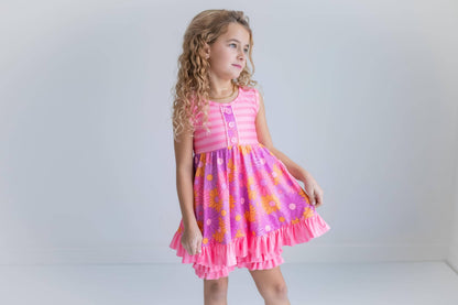 Kids Pink Retro Daisy Set