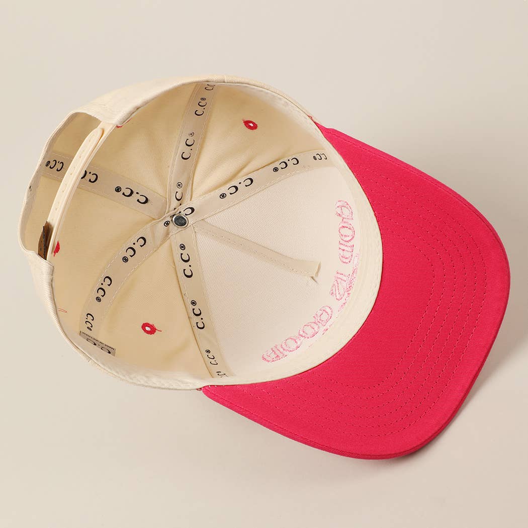 God Is Good All The Time Embroidery Trucker Hat