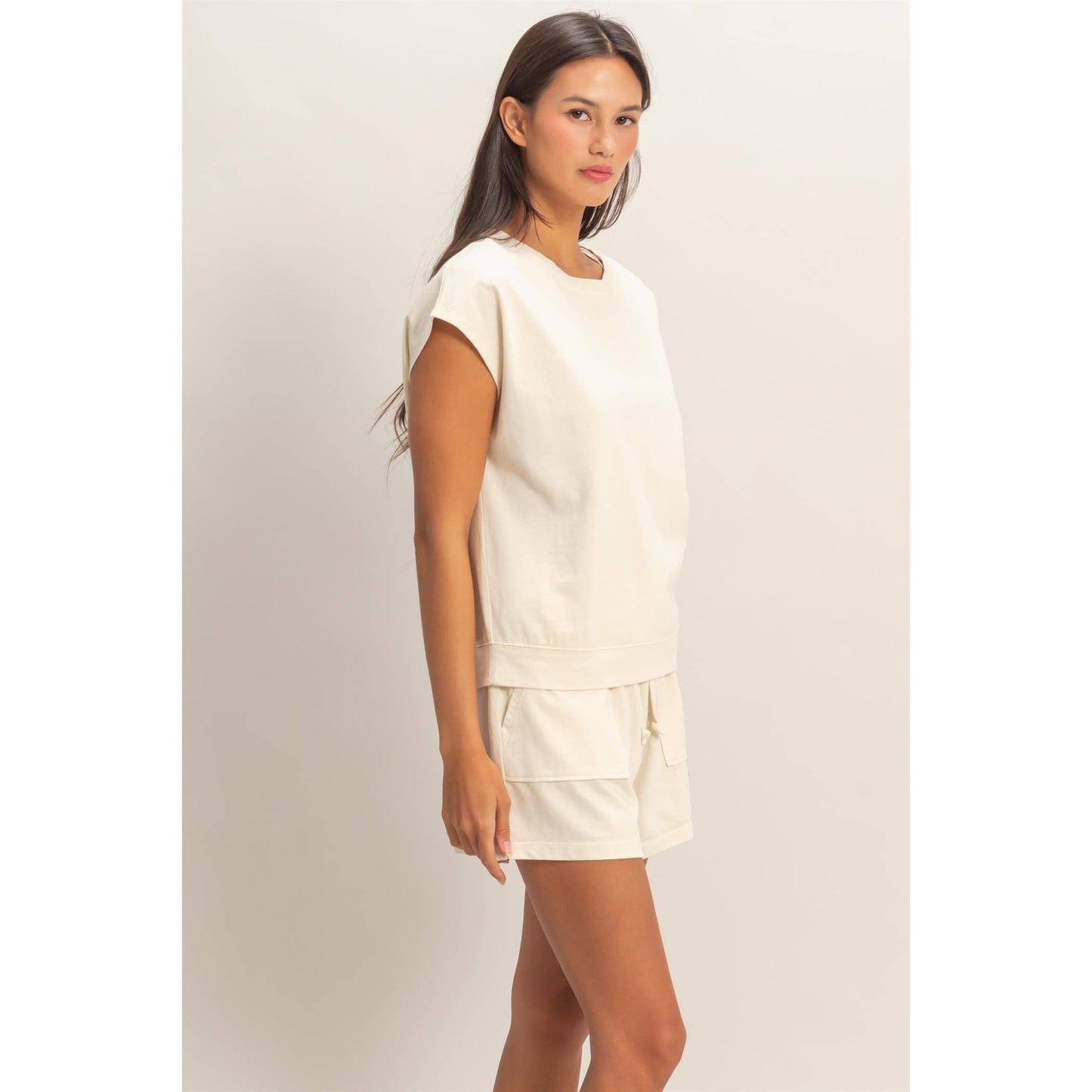 Sleeveless Shorts Set