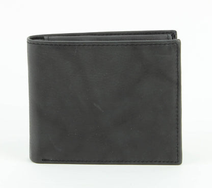 Bi-Fold Leather Wallet with Top Flap 15714
