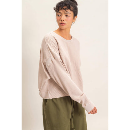 Waffle Open Back Top