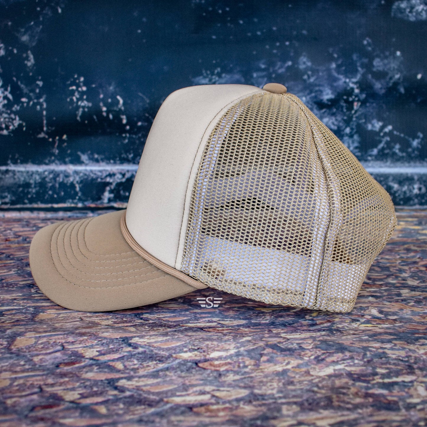 Tri Color Mesh Trucker Cap