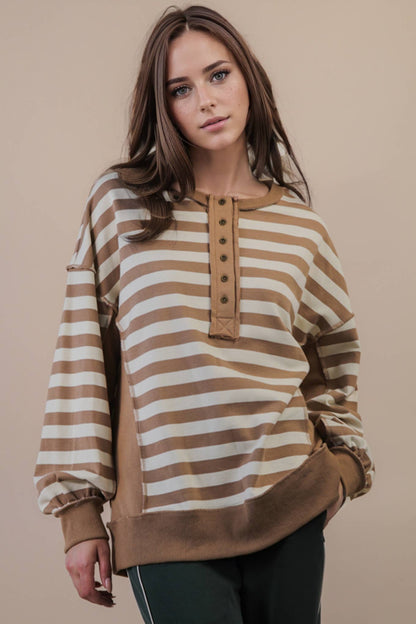 Oversized Striped Top