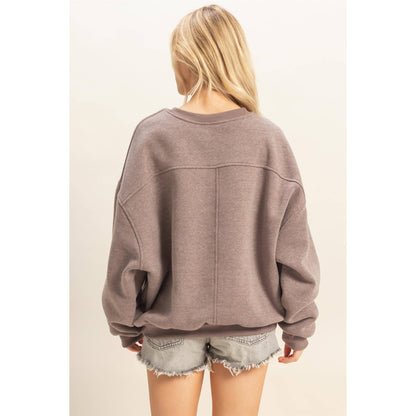 Oversized Crew Neck Sweatshirt