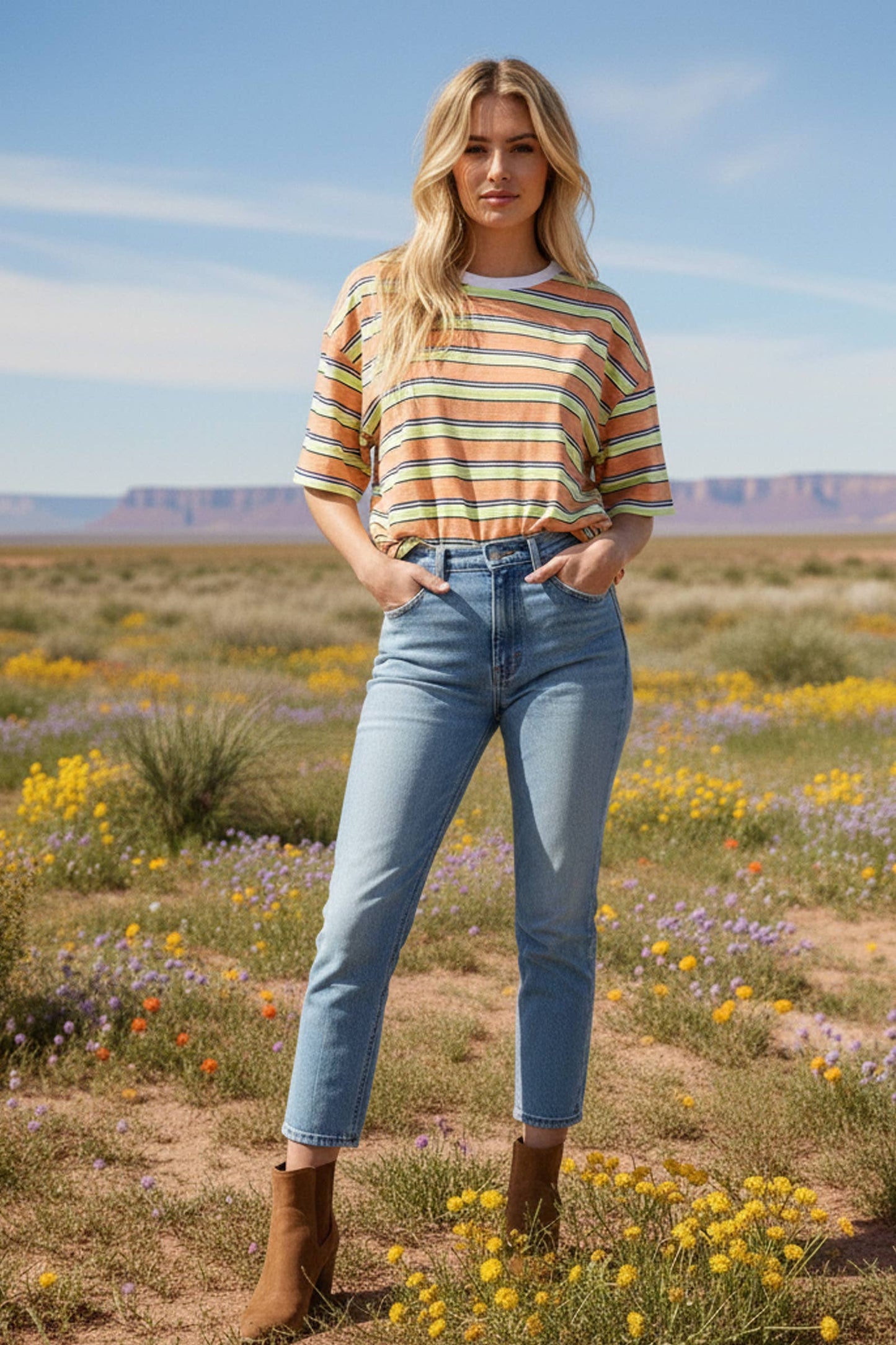 Striped Relaxed Fit Top