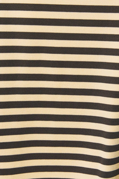 SHORT SLEEVE ROUND NECK OVERSIZED STRIPE T-SHIRT
