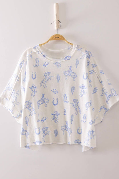 Dolman Western Knit Top