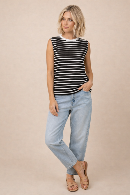 Striped Sleeveless Tank