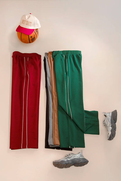 Wide Leg Scuba Sweat Pants