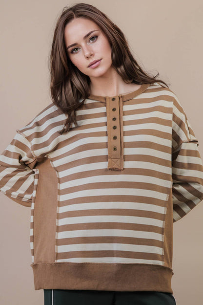 Oversized Striped Top