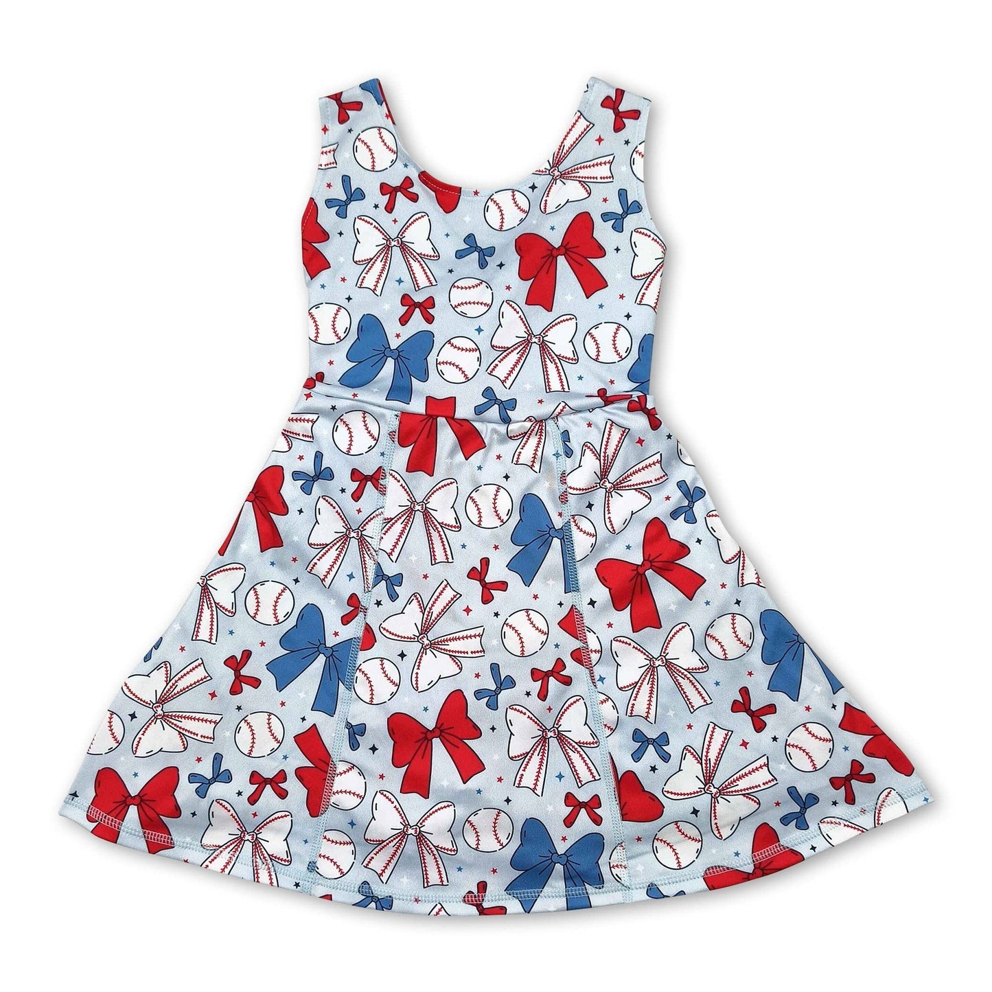 bow baseball girls athletic dresses