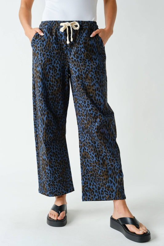 Leopard Wide-Leg Pants