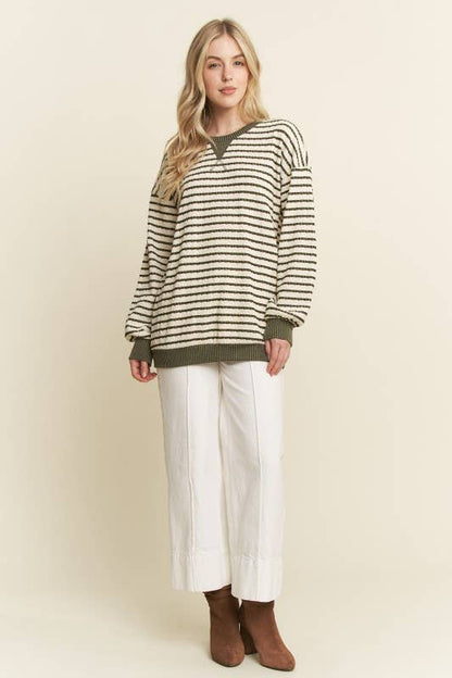 LONG SLEEVE STRIPE TOP