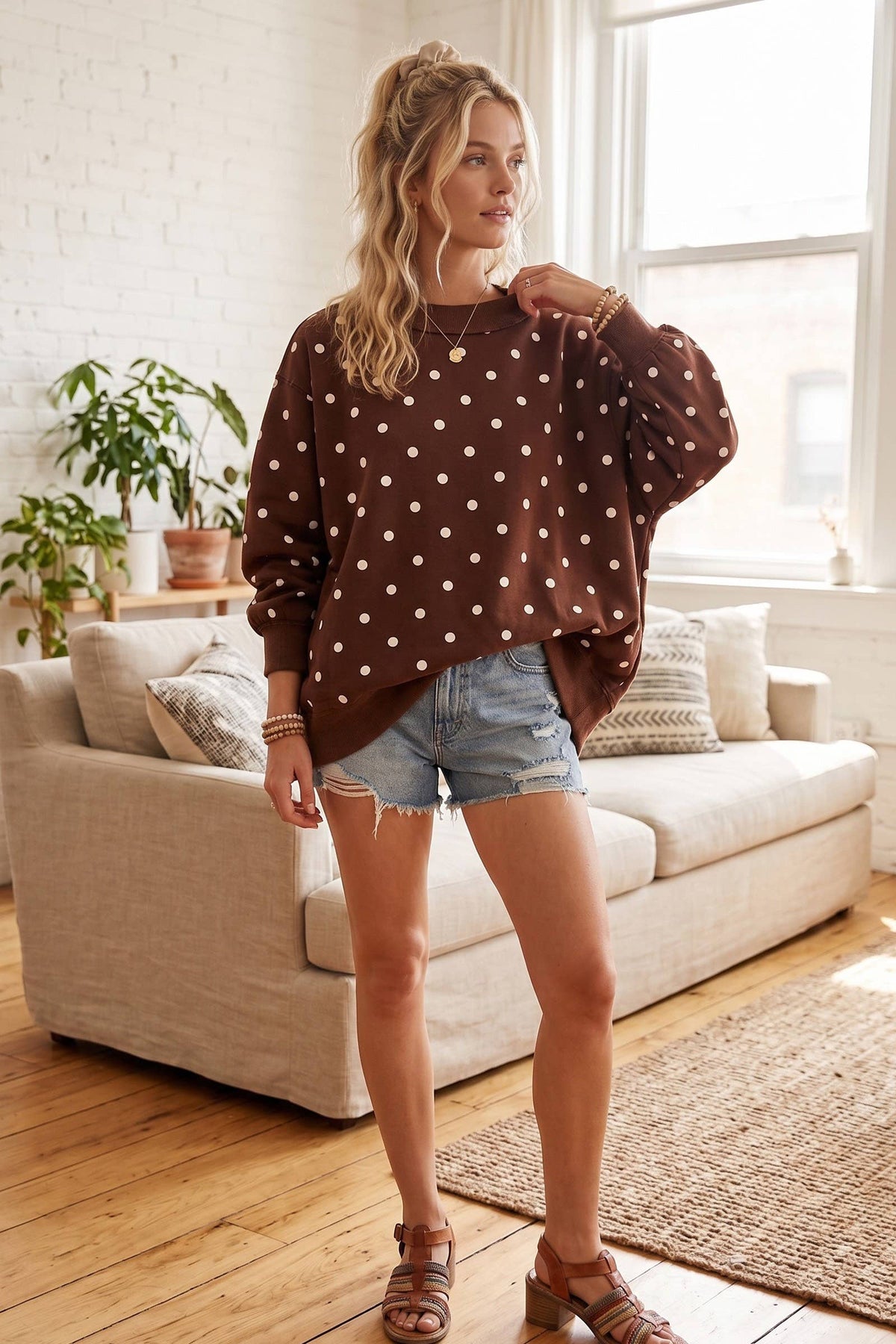 Oversized Polka Dot Scuba