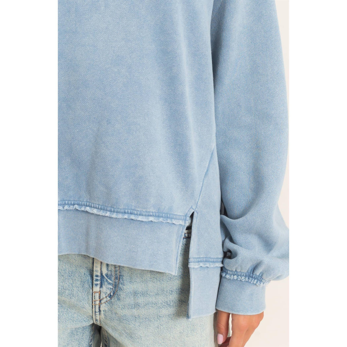 Raw Edge Sweatshirt