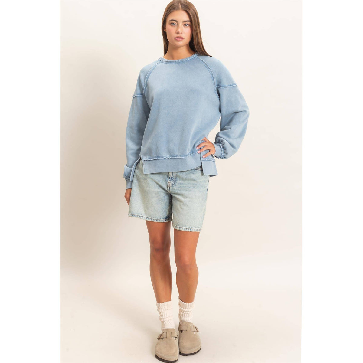 Raw Edge Sweatshirt