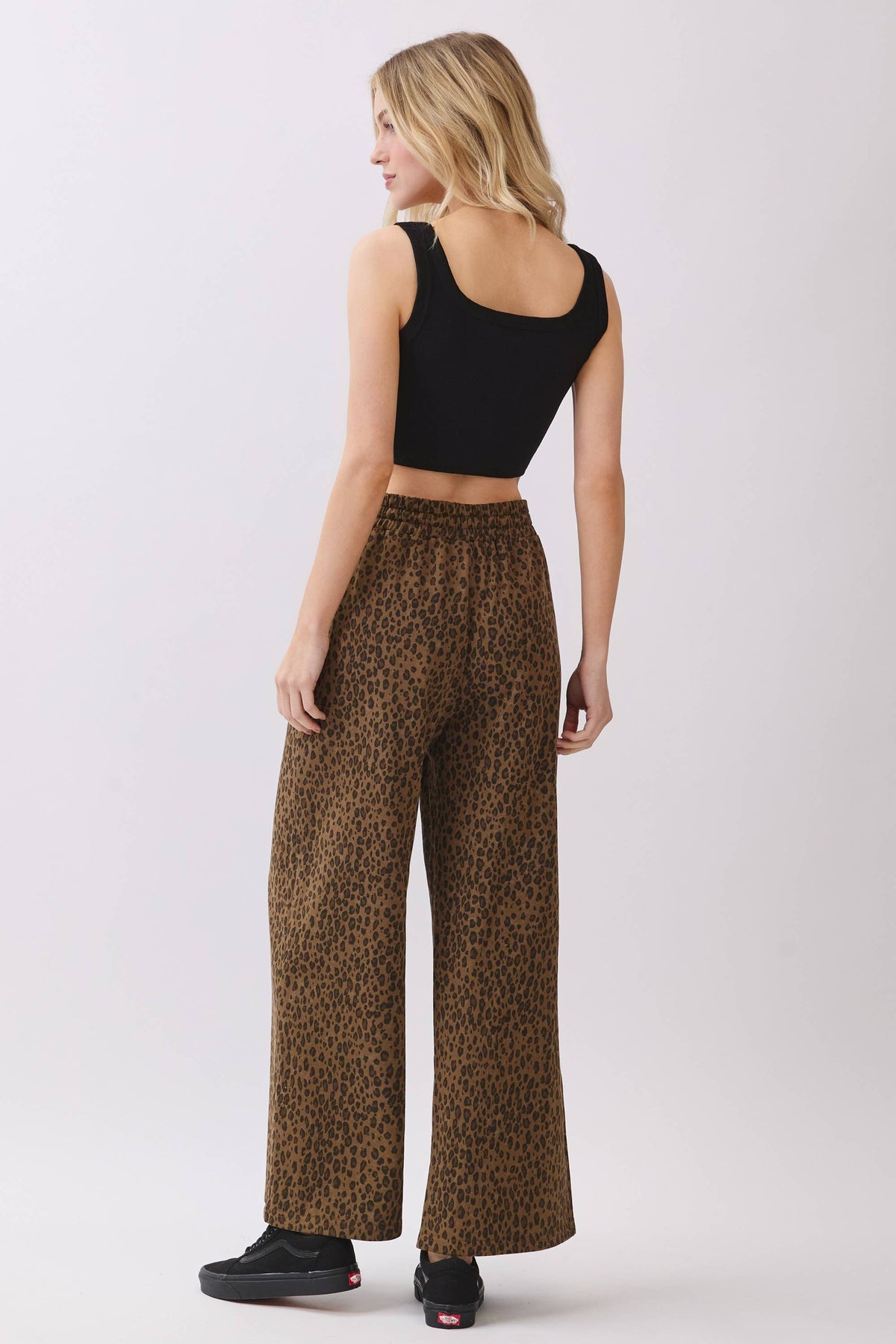 Leopard Drawstring Pants