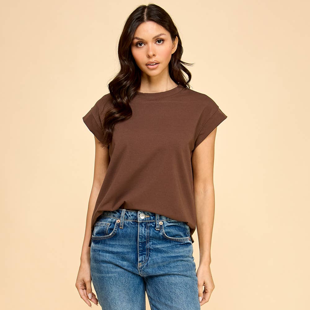 Short Sleeve Solid Top