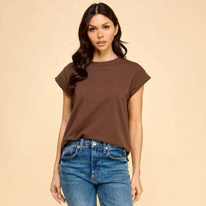 Short Sleeve Solid Top