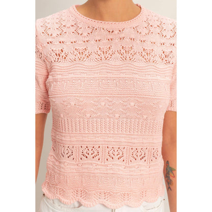 Textured Knit Top